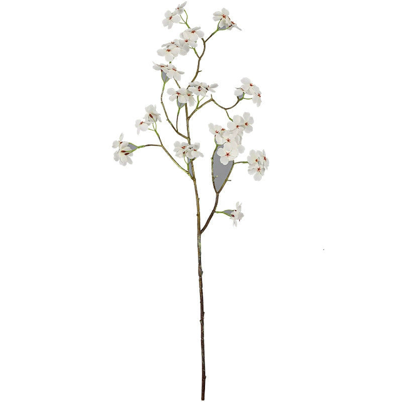 Künstliche Birnenblüte Einzelstiel, 76 cm, Seidenstoff, modern, für Hochzeit, Dekoration, Shop, Büro