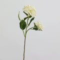 Künstliche Hortensienbeere, Seidenblumen-Deko, 54 cm Stiel, 2 Blüten, 10 cm Durchmesser, für Hochzeit, Shop-Deko, Innenraum