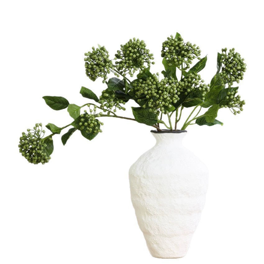 Künstliche Hortensienbeere, Seidenblumen-Deko, 54 cm Stiel, 2 Blüten, 10 cm Durchmesser, für Hochzeit, Shop-Deko, Innenraum