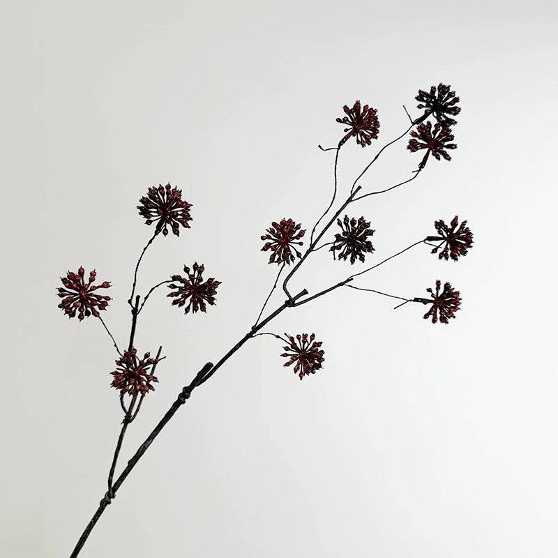 Künstliche Trockenblume Pistazie mit 12 Früchten, 70 cm, Vintage-Deko für Hochzeit, Laden, Büro, Zuhause – Plastik, langlebig, allergenfrei