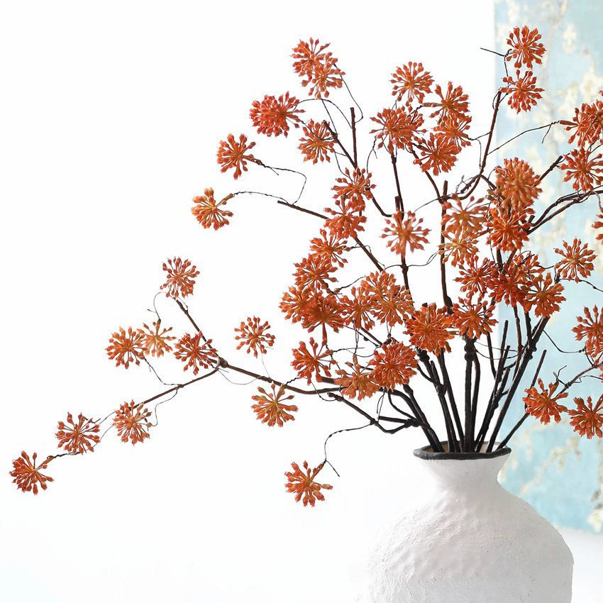 Künstliche Trockenblume Pistazie mit 12 Früchten, 70 cm, Vintage-Deko für Hochzeit, Laden, Büro, Zuhause – Plastik, langlebig, allergenfrei