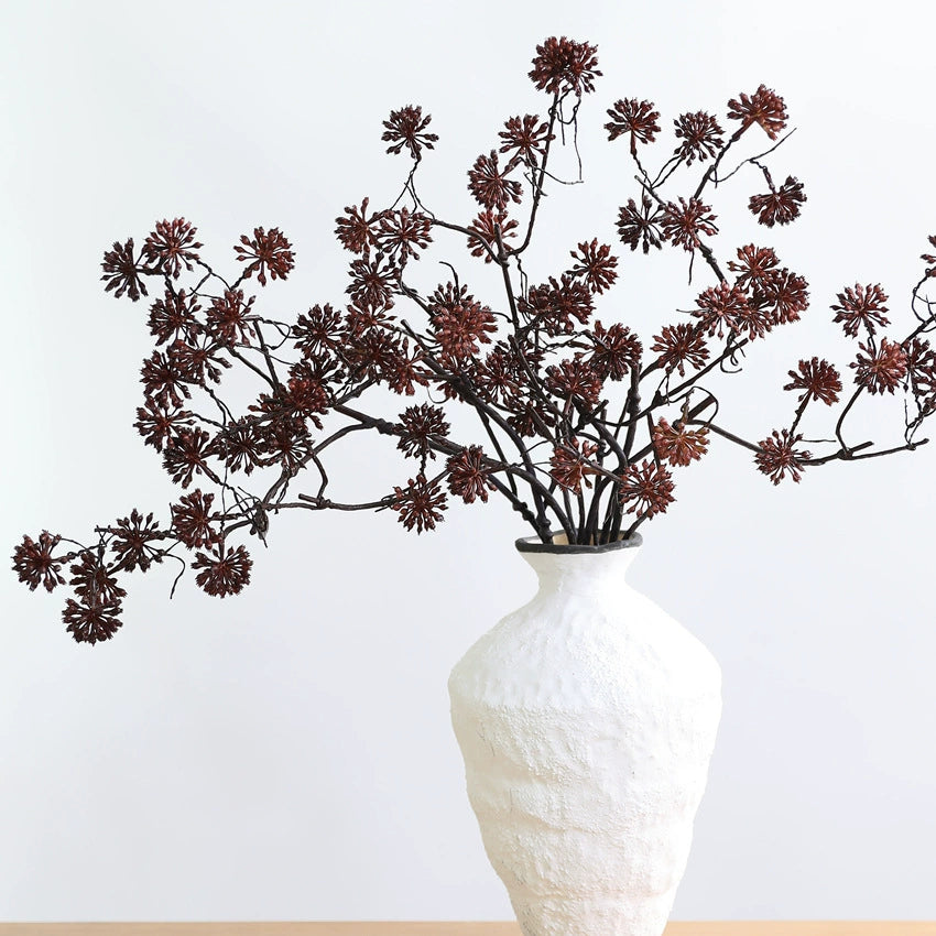 Künstliche Trockenblume Pistazie mit 12 Früchten, 70 cm, Vintage-Deko für Hochzeit, Laden, Büro, Zuhause – Plastik, langlebig, allergenfrei