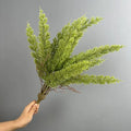 Künstliche Federngras-Pflanze, 50 cm, PE/PVC, Persischer Farn, für Innen- und Außenbereich, ohne Blumentopf