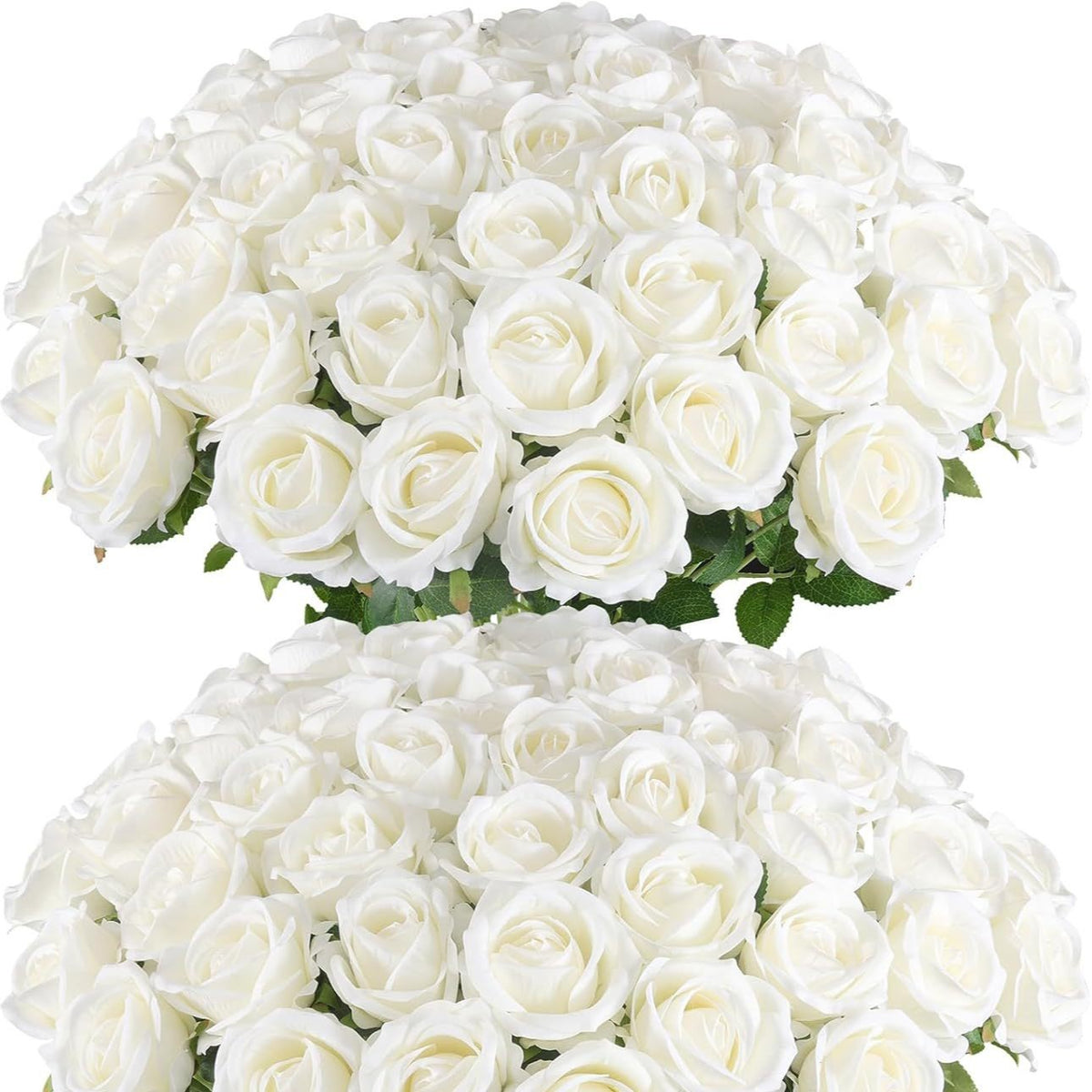 Künstliche Seidenrose Einzelstiel, 50,8 cm, 7 cm BlütenDurchmesser, 10er Pack – Hochwertige Deko für Hochzeit, Innenraum, Festtagsgestaltung