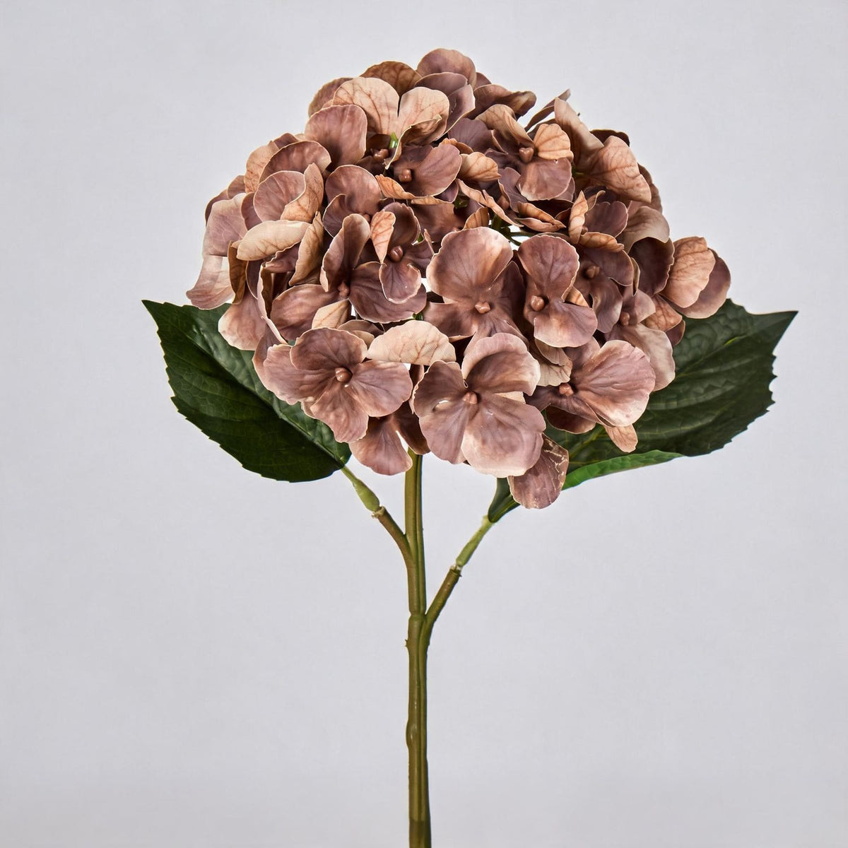 Künstliche Hortensie Einzelstiel 40 cm, 15 cm Blüte, Hochwertig für Hochzeit, Hotel, Dekoration, Gewerbe, Innenraum