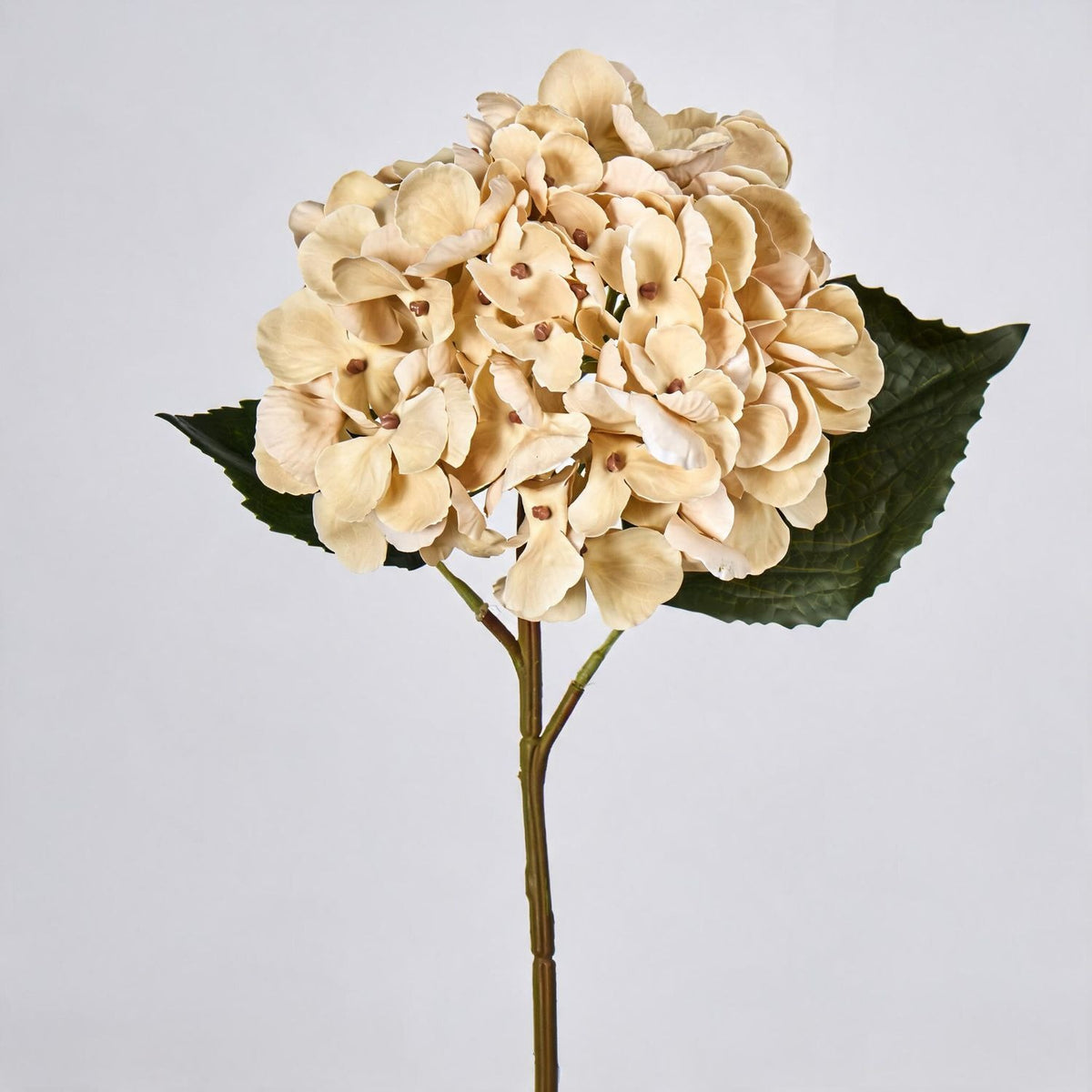 Künstliche Hortensie Einzelstiel 40 cm, 15 cm Blüte, Hochwertig für Hochzeit, Hotel, Dekoration, Gewerbe, Innenraum
