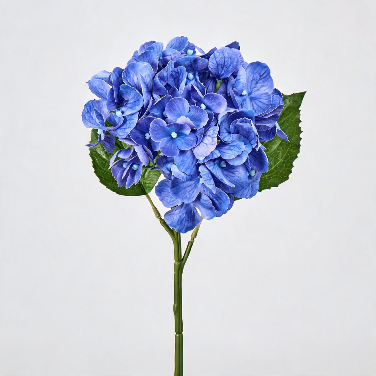 Künstliche Hortensie Einzelstiel 40 cm, 15 cm Blüte, Hochwertig für Hochzeit, Hotel, Dekoration, Gewerbe, Innenraum