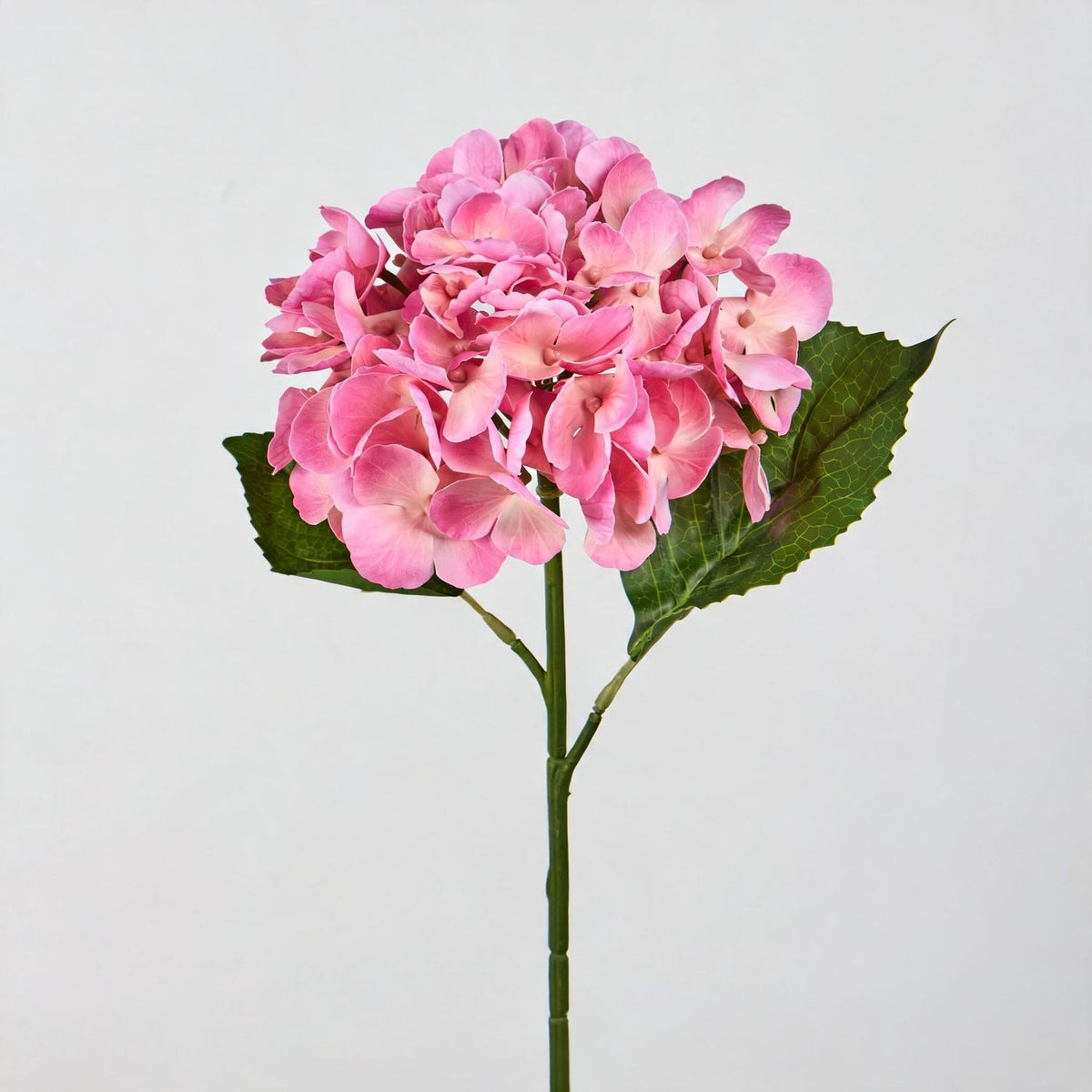 Künstliche Hortensie Einzelstiel 40 cm, 15 cm Blüte, Hochwertig für Hochzeit, Hotel, Dekoration, Gewerbe, Innenraum