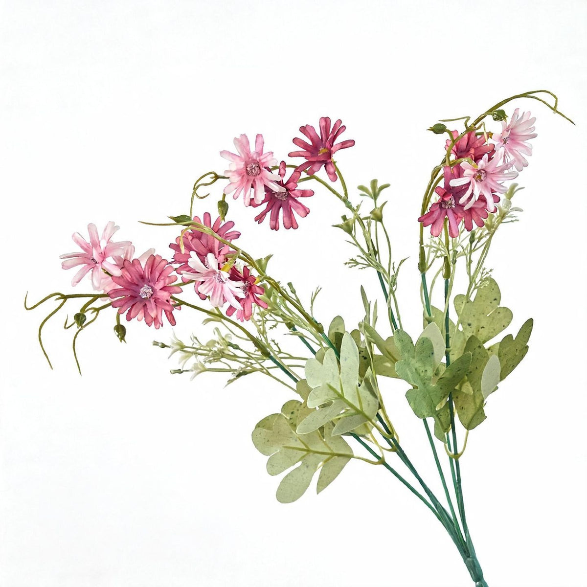 Künstliche Gerbera Büschel, 39 cm hoch, 3,5 cm Blüten, für Dekoration, Hochzeit, Büro, Shop, Mischmaterial, ohne Topf