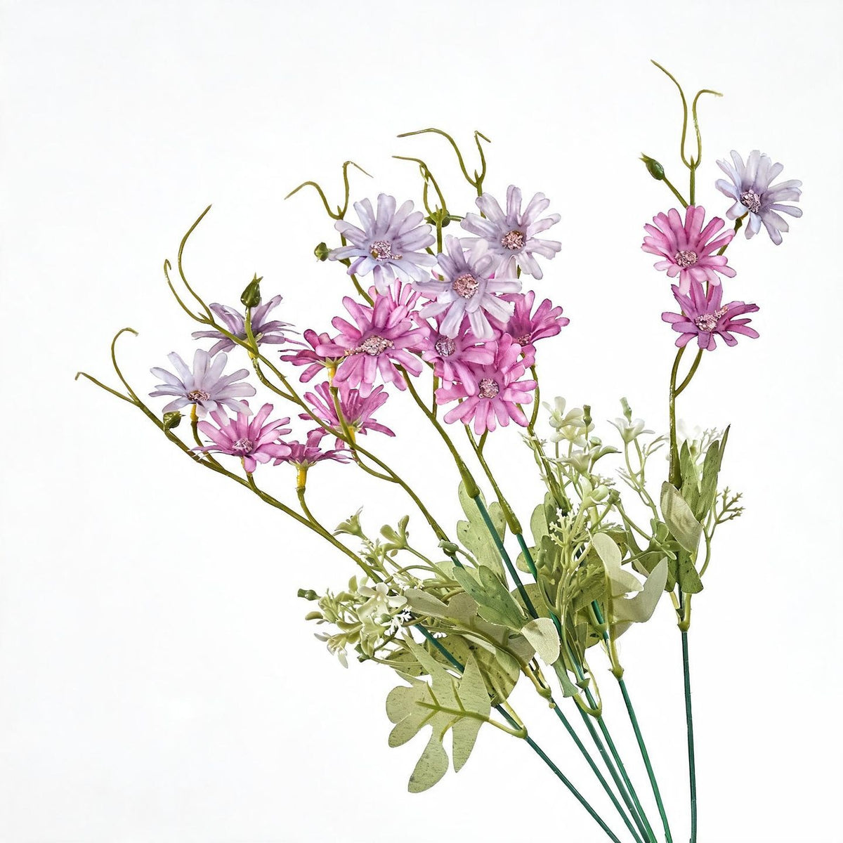 Künstliche Gerbera Büschel, 39 cm hoch, 3,5 cm Blüten, für Dekoration, Hochzeit, Büro, Shop, Mischmaterial, ohne Topf