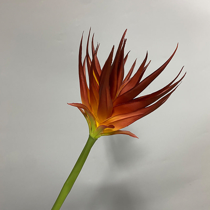 Künstliche Phoenix-Blume, 85 cm, Latex-Material, Schwarz-Lila, Orange-Rot, Weinrot, für Büro, Hotel, Schaufensterdekoration