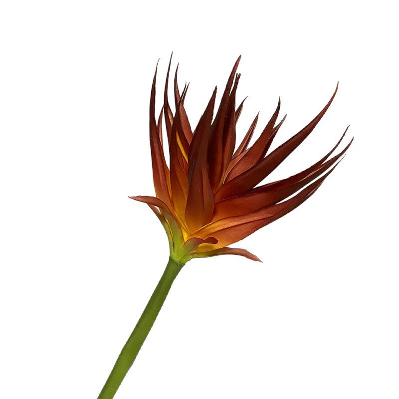 Künstliche Phoenix-Blume, 85 cm, Latex-Material, Schwarz-Lila, Orange-Rot, Weinrot, für Büro, Hotel, Schaufensterdekoration
