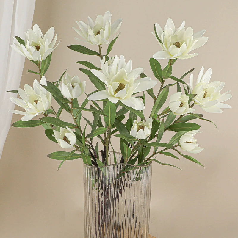 Künstliche Seidenblume Kaiserblume, 72 cm, 2 Blüten, biegbarer Stiel – Dekoration für Hochzeit, Hotel, Shop, Zuhause