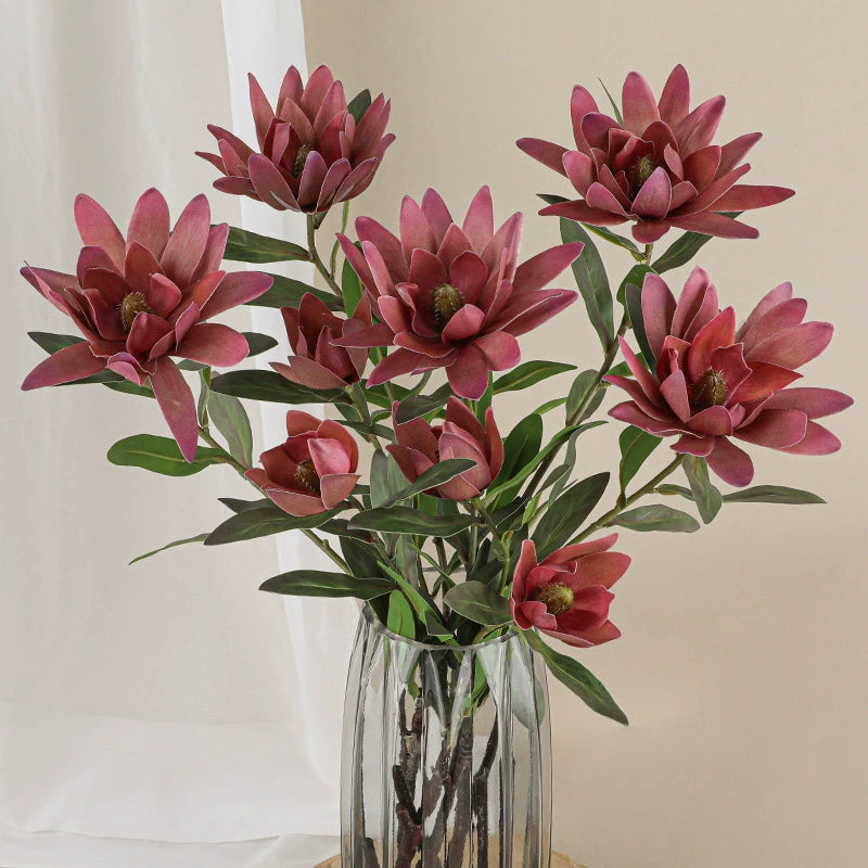Künstliche Seidenblume Kaiserblume, 72 cm, 2 Blüten, biegbarer Stiel – Dekoration für Hochzeit, Hotel, Shop, Zuhause