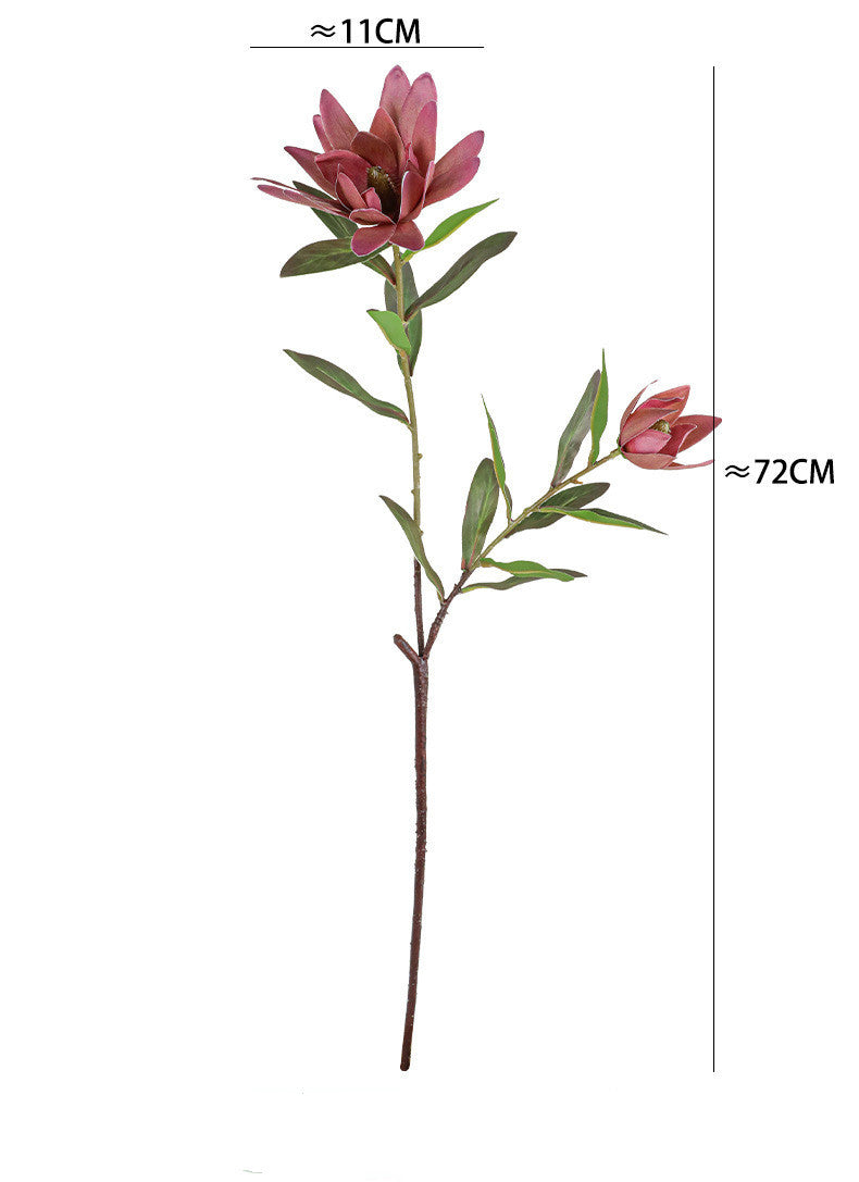 Künstliche Seidenblume Kaiserblume, 72 cm, 2 Blüten, biegbarer Stiel – Dekoration für Hochzeit, Hotel, Shop, Zuhause