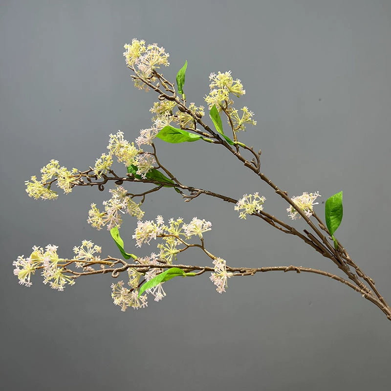 Künstliche Osmanthe (9 cm) – Einzelstiel, PE/PVC, für Hochzeit, Shop-Deko, Innenraum – Realistische Blumen für Floristik & Gewerbe