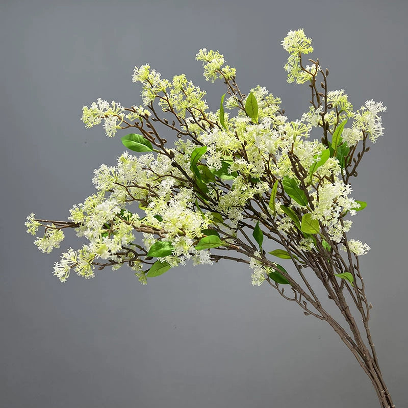 Künstliche Osmanthe (9 cm) – Einzelstiel, PE/PVC, für Hochzeit, Shop-Deko, Innenraum – Realistische Blumen für Floristik & Gewerbe