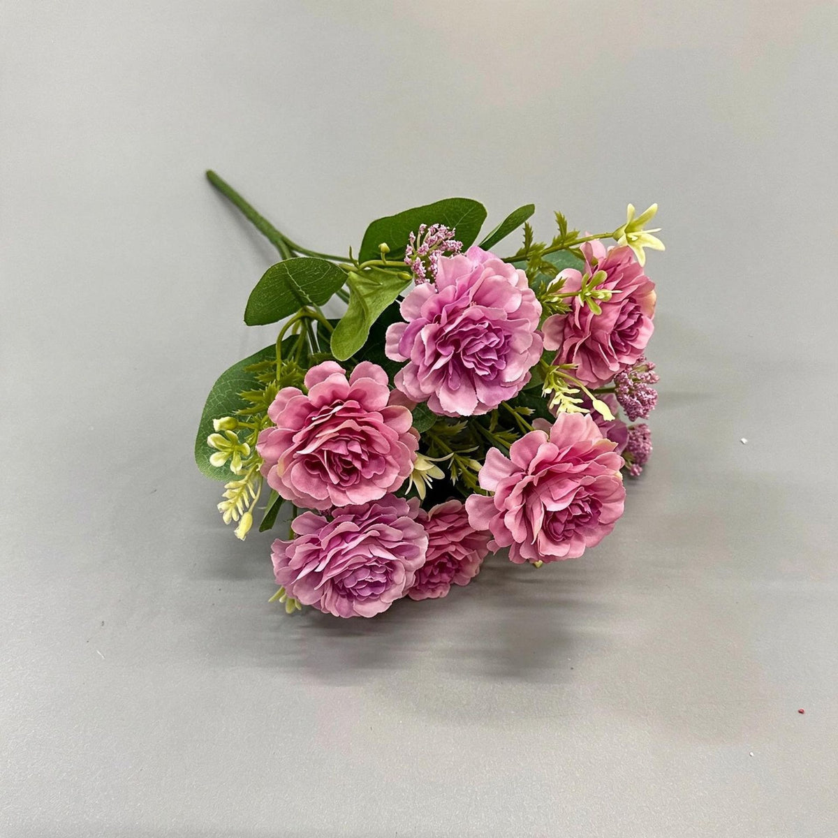 Künstlicher Pfingstrosen-Busch, 32 cm hoch, 6 Blüten, Mischmaterial, ideal für Hochzeiten, Dekoration, Floristik, Großhandel