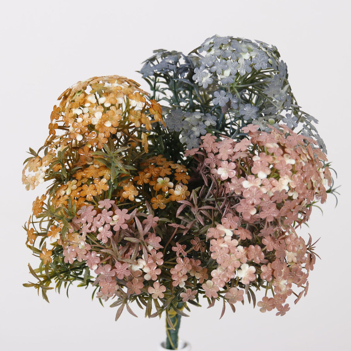 Künstliche Chrysanthemen-Busch, 7 Blüten, 30 cm Höhe, ideal für Zuhause, Hochzeiten, Events