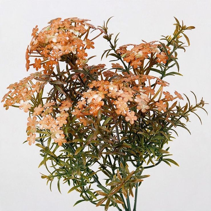 Künstliche Chrysanthemen-Busch, 7 Blüten, 30 cm Höhe, ideal für Zuhause, Hochzeiten, Events