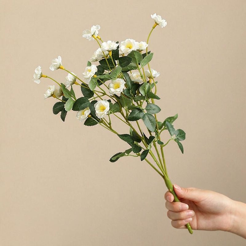 Künstliche Rosenstrauß, 37 cm, aus Seidenstoff, perfekt für Hochzeiten, Innen- und Außendekoration, Büro, Hotel, Einzelhandel