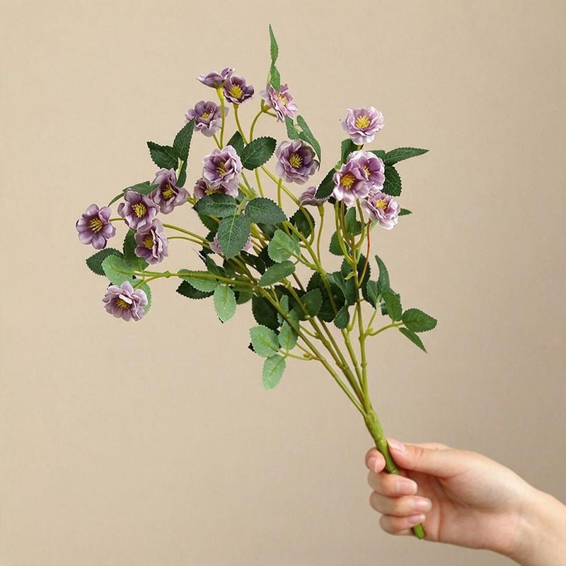 Künstliche Rosenstrauß, 37 cm, aus Seidenstoff, perfekt für Hochzeiten, Innen- und Außendekoration, Büro, Hotel, Einzelhandel