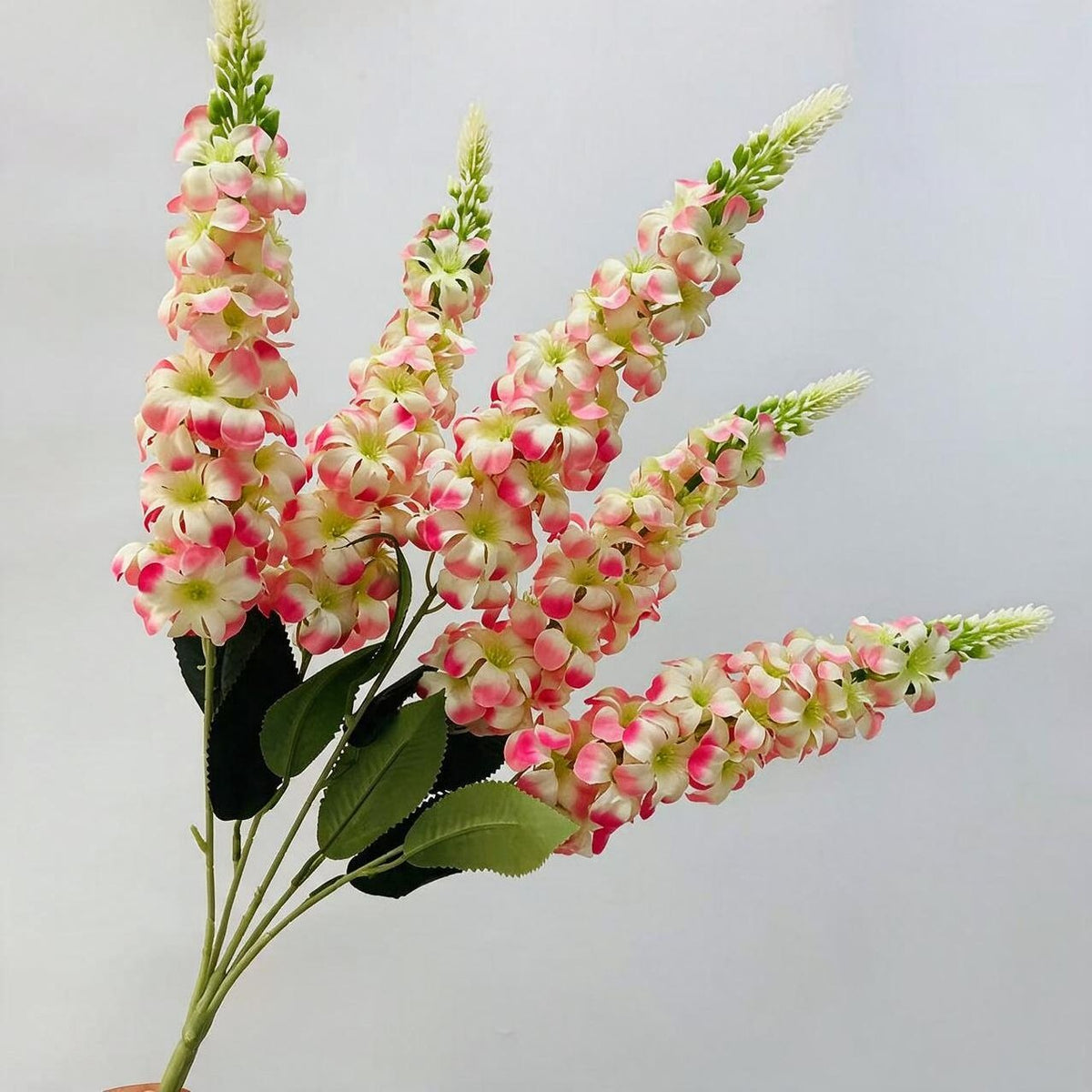 Künstliche Blumenstrauß, 57 cm, Seidenstoff, Goldgras, Rittersporn, Hyazinthe, Veilchen, Hochzeit, Innendekoration