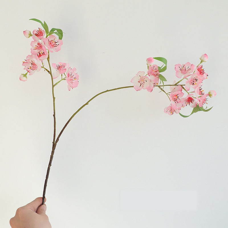 Künstlicher Pfirsichblüten-Zweig, 82 cm, Seidenblüten, für Hochzeiten, Innen- und Außendekoration, moderne & ländliche Einrichtung