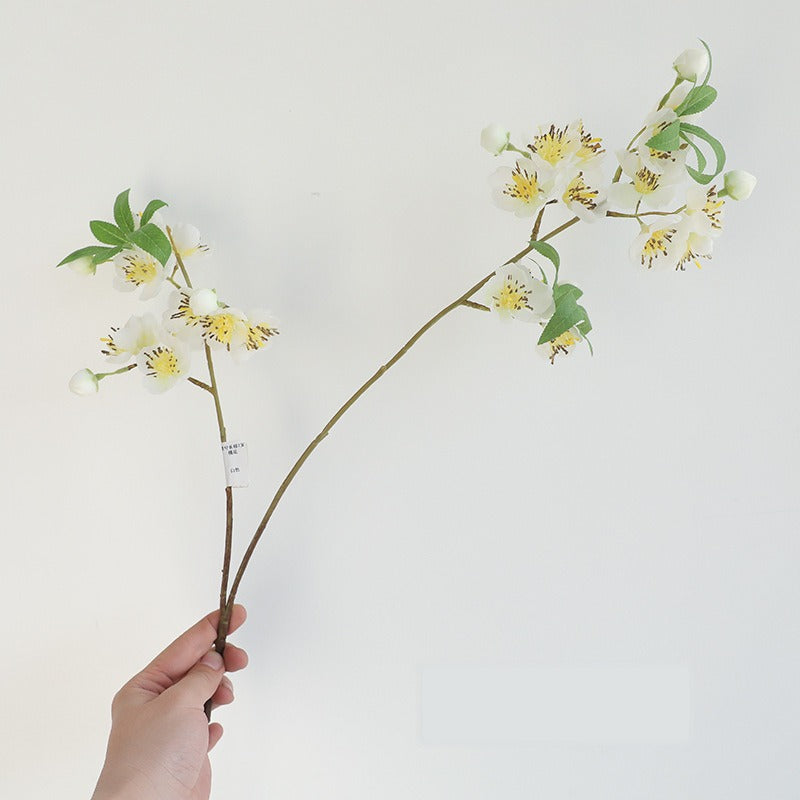 Künstlicher Pfirsichblüten-Zweig, 82 cm, Seidenblüten, für Hochzeiten, Innen- und Außendekoration, moderne & ländliche Einrichtung