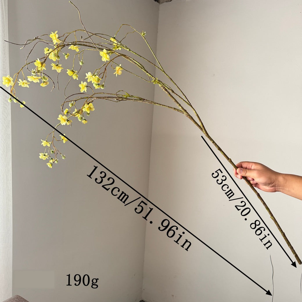 Künstliche Perlenmeer-Larkspur, 132 cm, Seidenstoff, Einzelstiel, für Hochzeiten, Außenbereich, Innendekoration