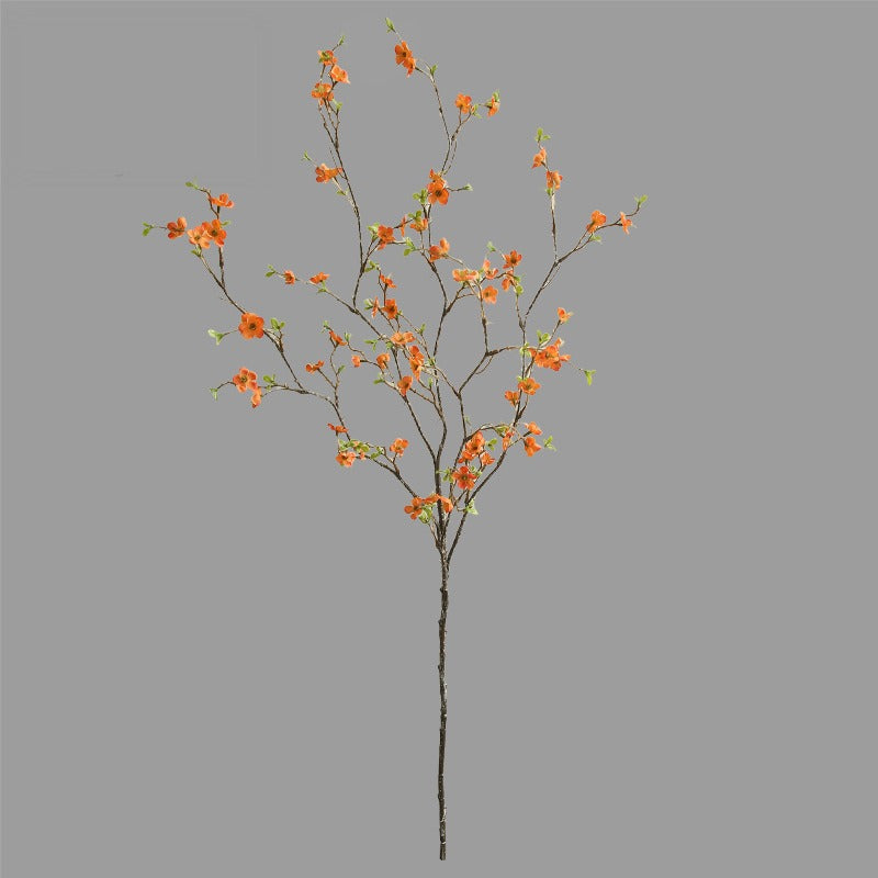 Künstliche Chimonanthus-Blume, einzelner Stiel mit 88 Blüten, 110 cm, PU-Material, moderne Tischdekoration für Zuhause, Hotel und Gewerbe