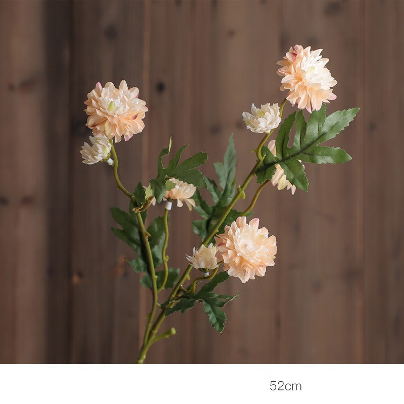 Gänseblümchen Kunstblume, 52 cm, Seidenstoff, 8 Blüten, für Hochzeiten, Outdoor, Hotel und Zuhause
