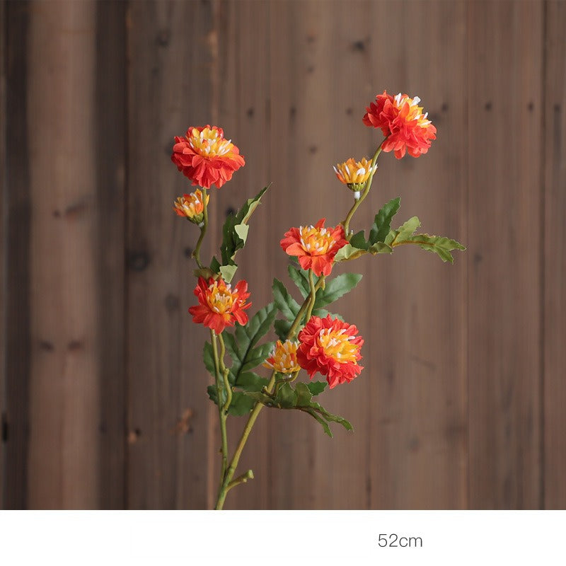 Gänseblümchen Kunstblume, 52 cm, Seidenstoff, 8 Blüten, für Hochzeiten, Outdoor, Hotel und Zuhause