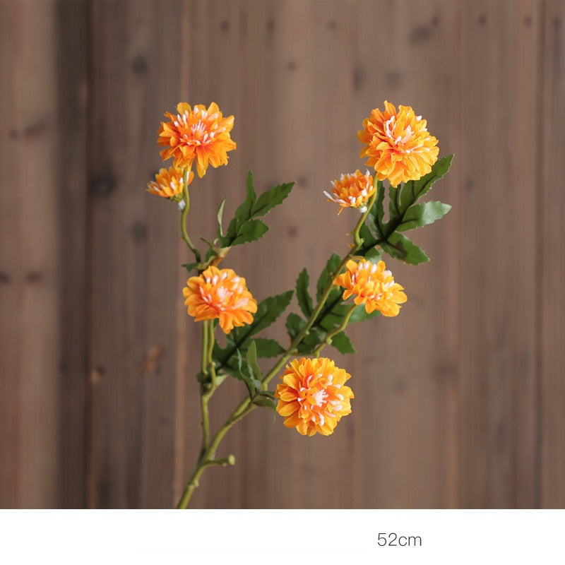 Gänseblümchen Kunstblume, 52 cm, Seidenstoff, 8 Blüten, für Hochzeiten, Outdoor, Hotel und Zuhause