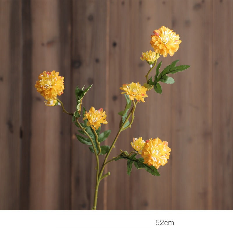 Gänseblümchen Kunstblume, 52 cm, Seidenstoff, 8 Blüten, für Hochzeiten, Outdoor, Hotel und Zuhause