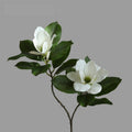 Künstliche Magnolie, 100 cm, Latex, 4 Blüten, biegsamer Stiel – Hochwertige Dekoration für Zuhause, Hotel, Event, Hochzeit, ganzjährig
