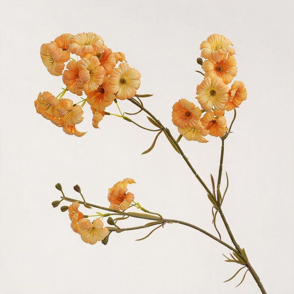 Künstliche Abendblume Persischer Trompetenblumenstrauß, 83 cm, Seide, 21 Blüten, für Hochzeit, Dekoration, Hotel, Büro, Zuhause