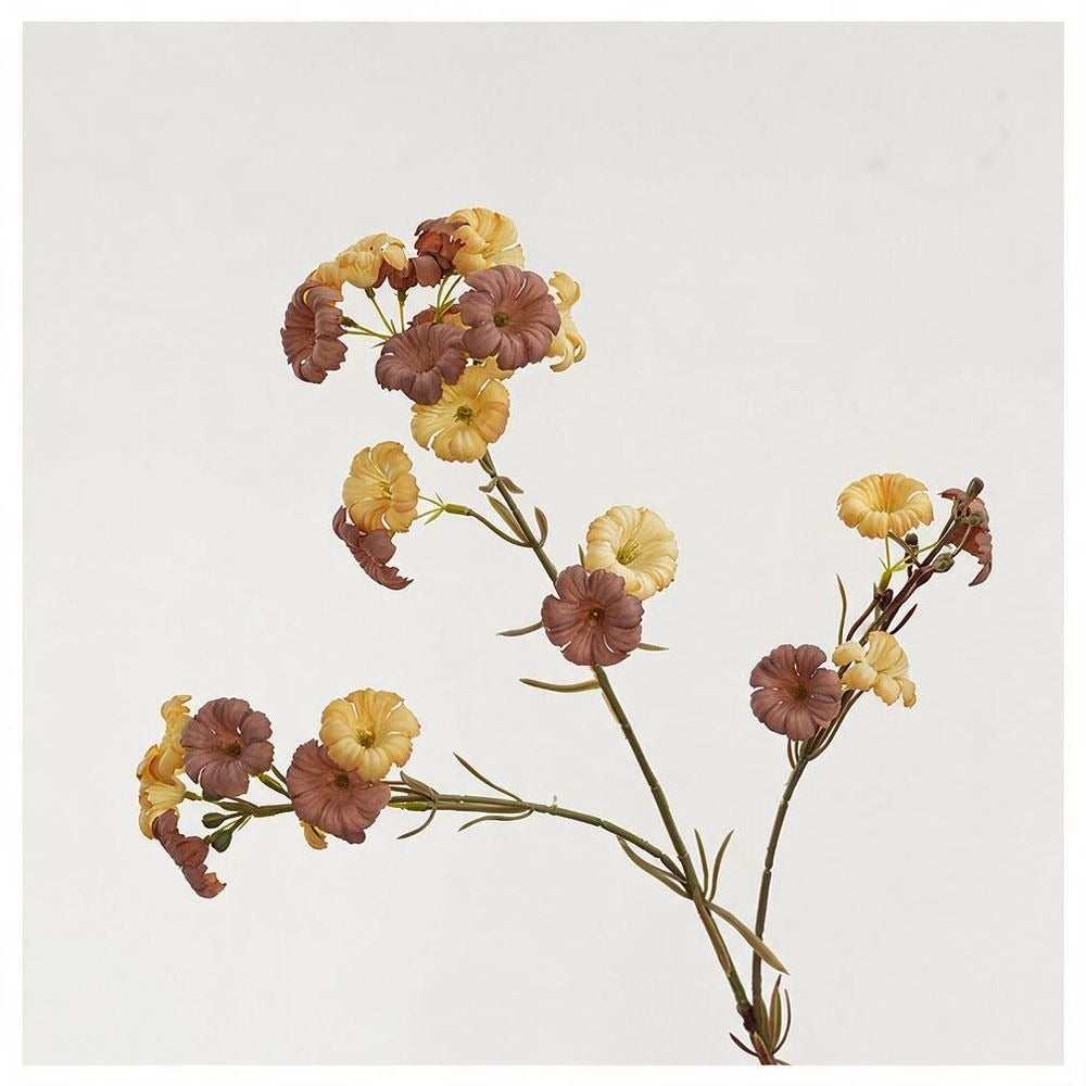 Künstliche Abendblume Persischer Trompetenblumenstrauß, 83 cm, Seide, 21 Blüten, für Hochzeit, Dekoration, Hotel, Büro, Zuhause