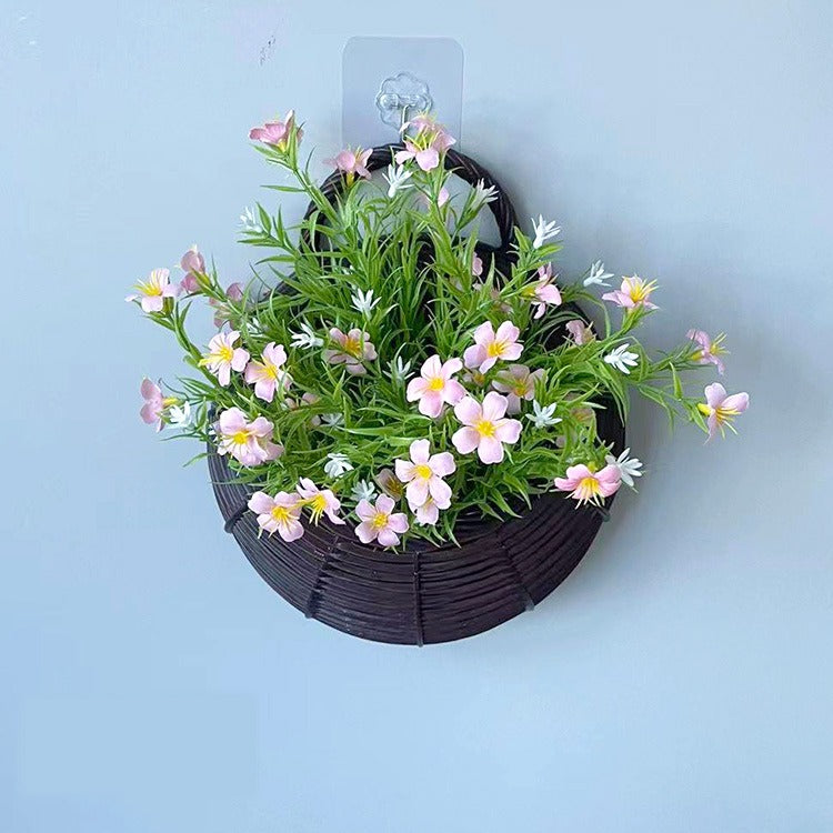Künstliche Gypsophila-Busch mit Topf, 25 cm, Seidenblumen, Wanddekoration, Innenbereich, Hochzeit, Trauerfeier, Shop-Deko