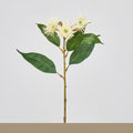 Künstliche Blumenarrangement, 3 Blütenköpfe (Wilder Hafer, Eukalyptus, Pusteblume, Zwiebelblume), 48 cm, single Stem, für Hochzeit, Dekoration, Innenraum