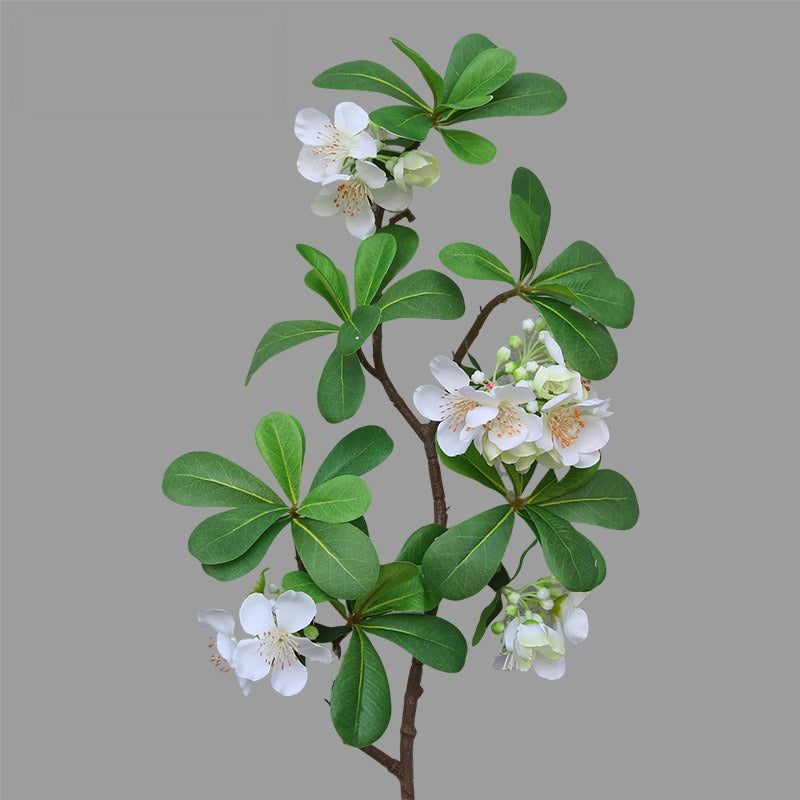 Künstliche Seidenblume Pittosporum (Scheinbeere) – 78 cm Einzelstiel mit 15 Blüten – Modernes Dekoelement für Innenraum, Schaufenster, Hochzeit, Event, Hotel