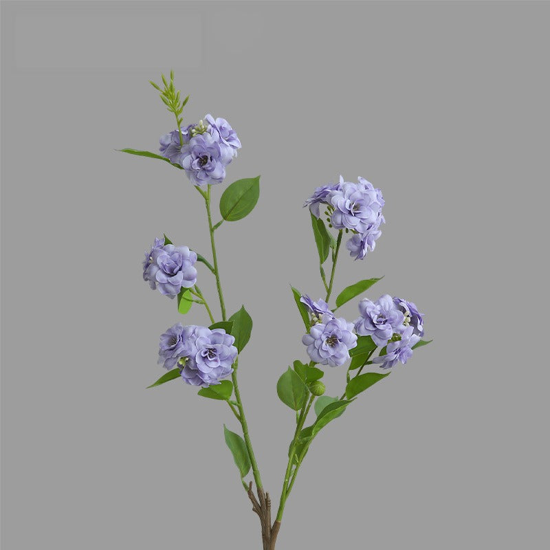 Künstliche Kamelienblüte, 87 cm hohe Seidenblume mit 17 Blüten, Einzelstiel, biegsamer Stiel, für Zuhause, Hotel und Schaufenstergestaltung, 4 Farben
