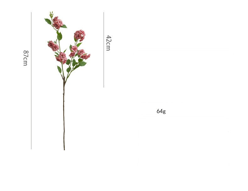 Künstliche Kamelienblüte, 87 cm hohe Seidenblume mit 17 Blüten, Einzelstiel, biegsamer Stiel, für Zuhause, Hotel und Schaufenstergestaltung, 4 Farben