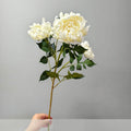 Künstliche Dahlien-Chrysantheme, 68 cm, Seidenstoff, 3 Blüten, Einzelstiel, für Innendekoration, Hotel, Einzelhandel, Hochzeitsdekoration