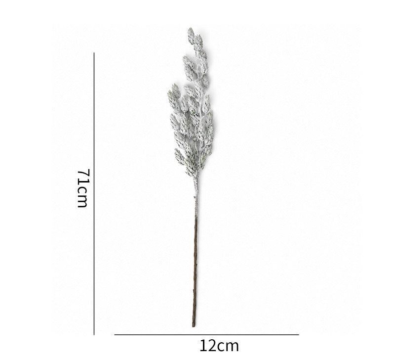 Künstliche Nadelbaum-Zweige, 71 cm, PE-Material, für Innendekoration, Hochzeiten, Büros und Hotels