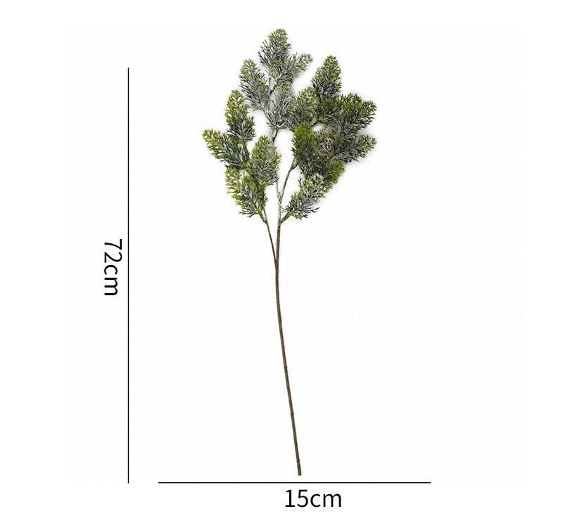 Künstliche Nadelbaum-Zweige, 71 cm, PE-Material, für Innendekoration, Hochzeiten, Büros und Hotels
