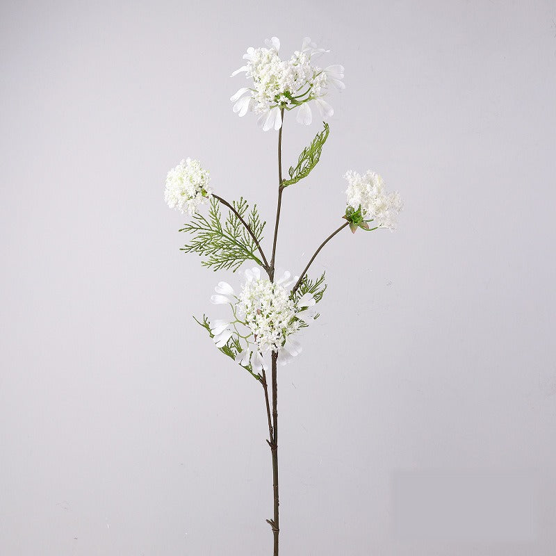 Künstliche Seidenblumen: 4-teilige Schneeballblüte & Löwenzahn, 96 cm, für Hochzeit, Dekoration, Inneraum, Einzelstiel, beugbar