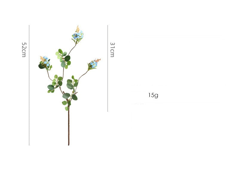 Künstliche Clematis, Single Stem mit 3 Blüten, 52 cm, Seidenstoff, für Zuhause und Gewerbe