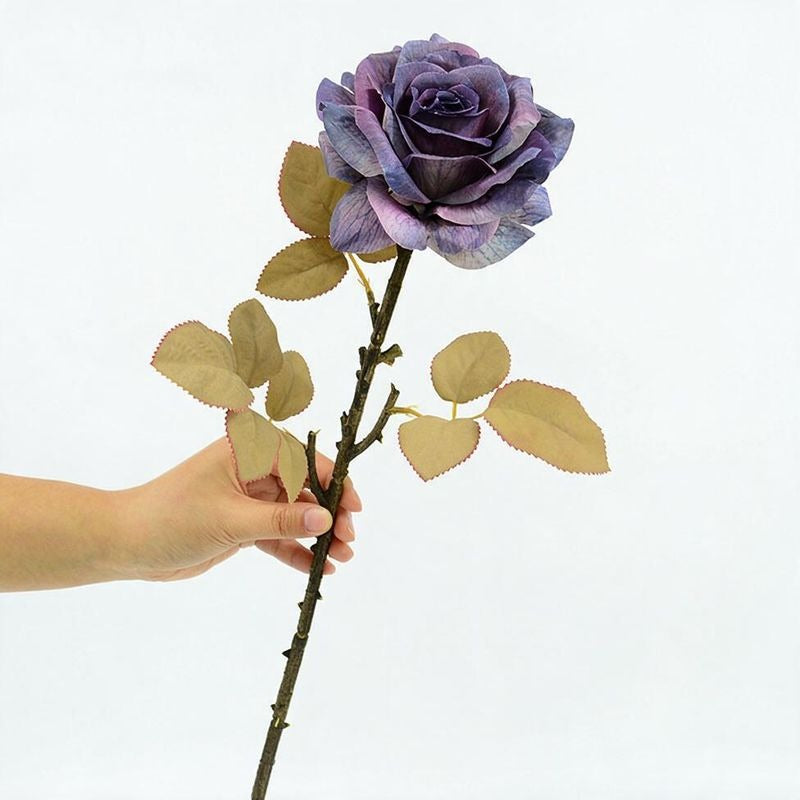 Künstliche Rosen, Seidenblumen Bouquet mit 3 Stielen, 49 cm, für Hochzeit, Dekoration, Büro