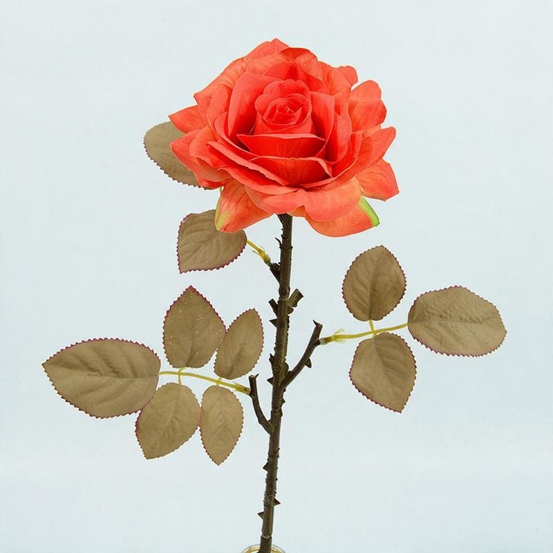 Künstliche Rosen, Seidenblumen Bouquet mit 3 Stielen, 49 cm, für Hochzeit, Dekoration, Büro